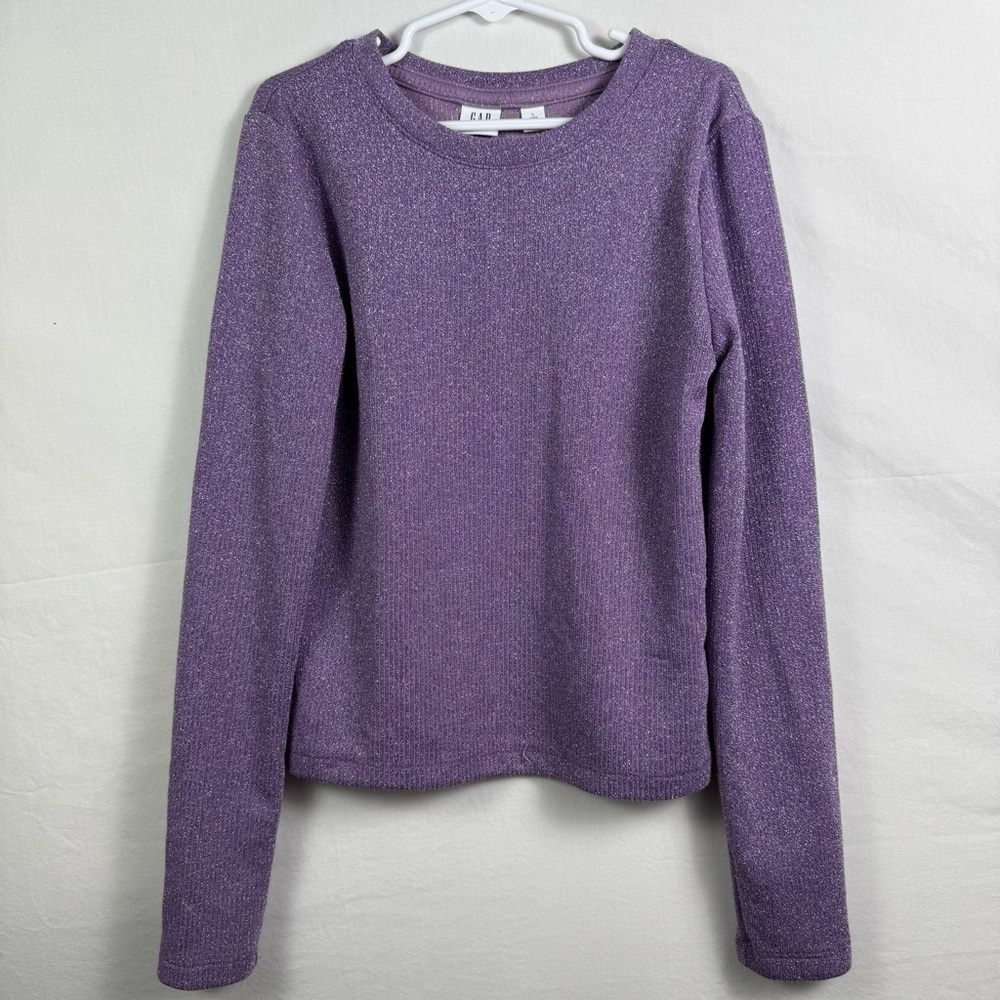 GAP Multicolored Fitted Long Sleeve Sweatshirt Girls Size L